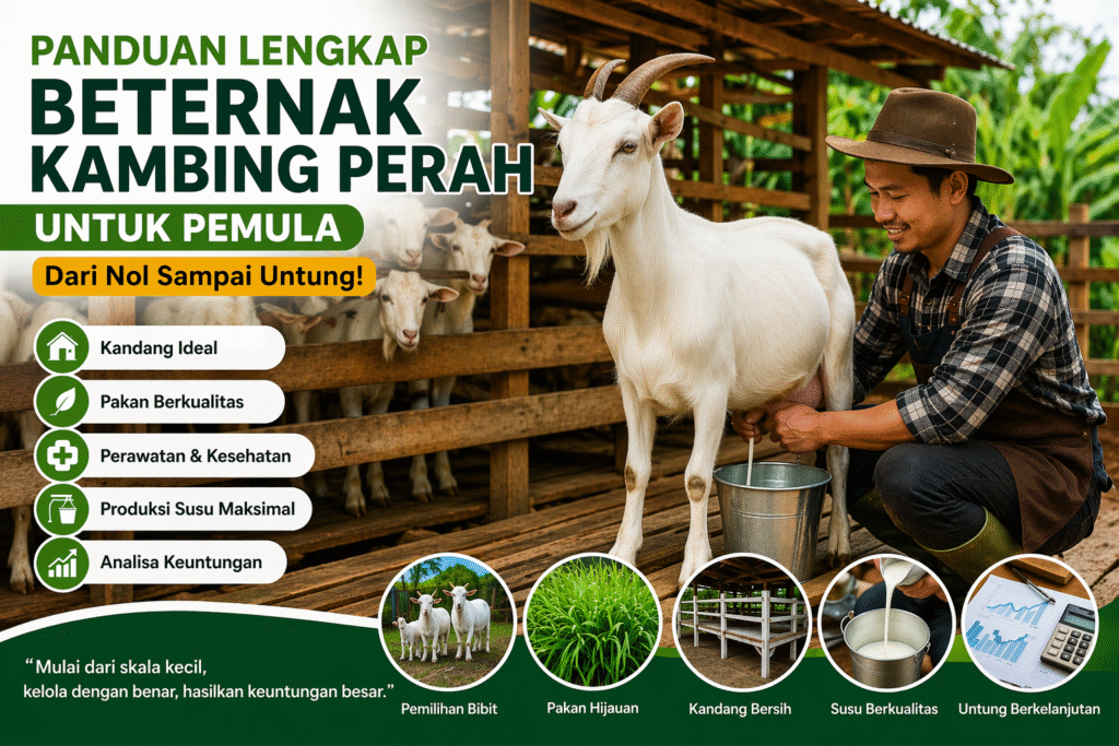 Panduan Lengkap Beternak Kambing Perah untuk Pemula (Dari Nol sampai Untung)