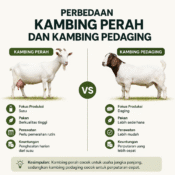 perbedaan kambing perah dan kambing pedaging dilihat dari fisik dan fungsi