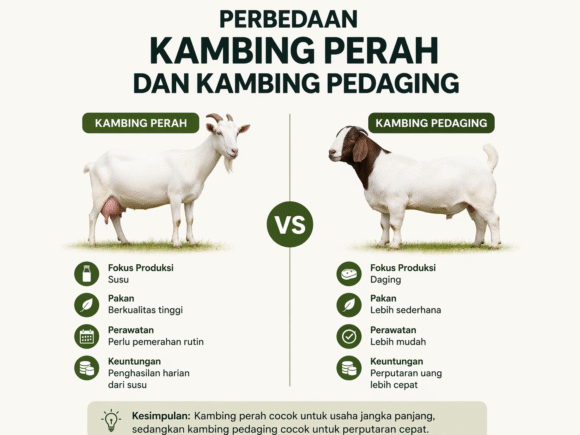 Perbedaan Kambing Perah dan Kambing Pedaging: Mana Lebih Untung?