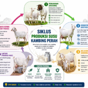 siklus produksi susu kambing perah