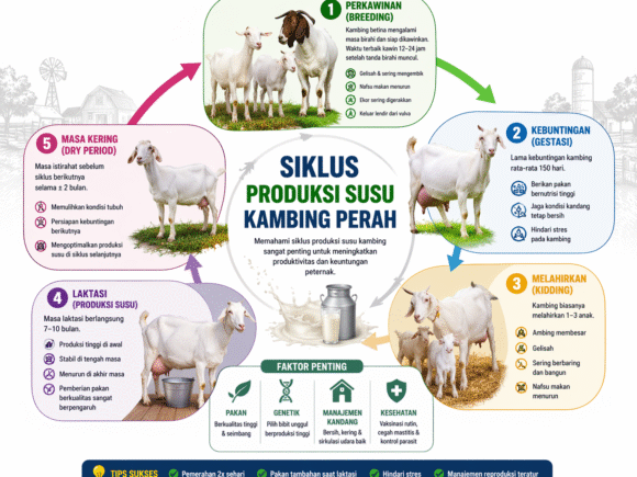 Mengenal Siklus Produksi Susu pada Kambing Perah