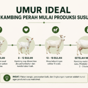 umur ideal kambing perah mulai produksi susu setelah melahirkan