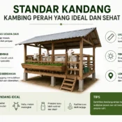 standar kandang kambing perah yang ideal dan sehat untuk produksi susu