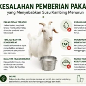 kesalahan pemberian pakan yang menyebabkan susu kambing menurun