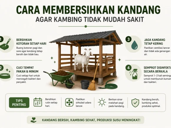 Cara Membersihkan Kandang agar Kambing Tidak Mudah Sakit