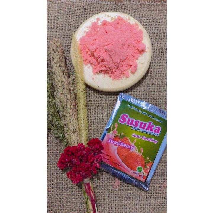 Susu Kambing Bubuk Susuka Sachet Rasa Stroberi - Image 2