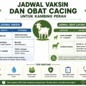 jadwal vaksin dan obat cacing untuk kambing perah agar tetap sehat