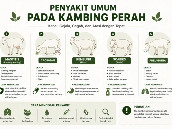 Penyakit Umum pada Kambing Perah dan Cara Mengatasinya
